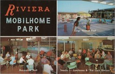 California Riviera Mobilhome Park Anaheim CA Postcard