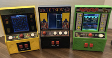 3ea Konami Retro Mini Classic Arcade Video Game Handheld Frogger, Pac-man Tetris
