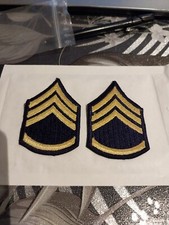 US army patch STAFF SERGEANT blue and yellow original  