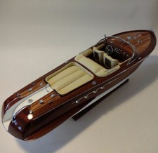 maquette riva bateau Riva Aquarama  55cm entièrement Bois laiton modélisme