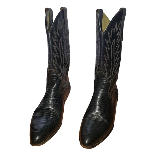 Botte santiag cuir - cuir, de