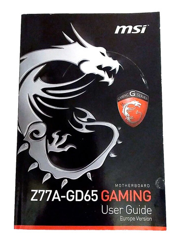 User guide for msi z77a - user, z77a-gd65