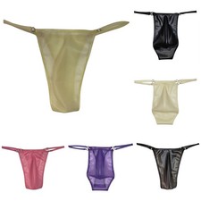 String string homme latex voir à travers taille basse sous vêtement culotte de