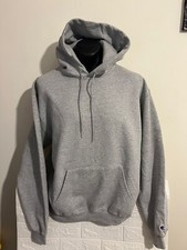 Authentic Hoodies Champion Pull Over Black Olive Grey Vintage 