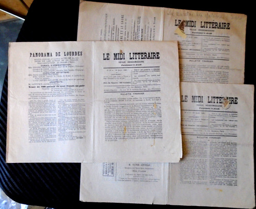 Journal ancien 1881 midi - ancien,