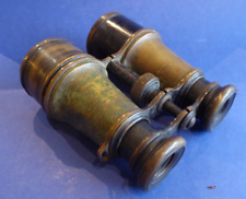 early binoculars ww2 military French military brass brass M.G. marked R.T. ?