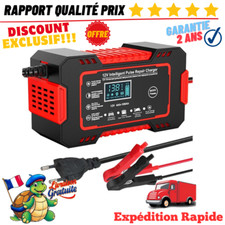 Chargeur De Batterie Voiture Intelligent  12V 6A LCD - Auto Moto Camion