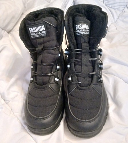 Bottes hiver noires fourrées