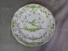 Pretty Martres Tolosane earthenware plate, BIRD DECOR.