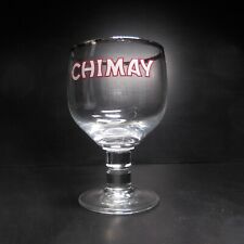 N9866 Crystal Glass Beer Chimay Gilding Silver White Clear Vintage Bistro