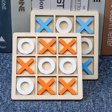 New Solid Wooden Tic Tac Toe Board Game Perfect For Family Fun And Backyard Ente