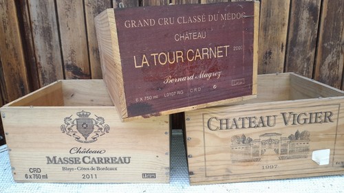 Caisses vin vides pour 6 - vin,