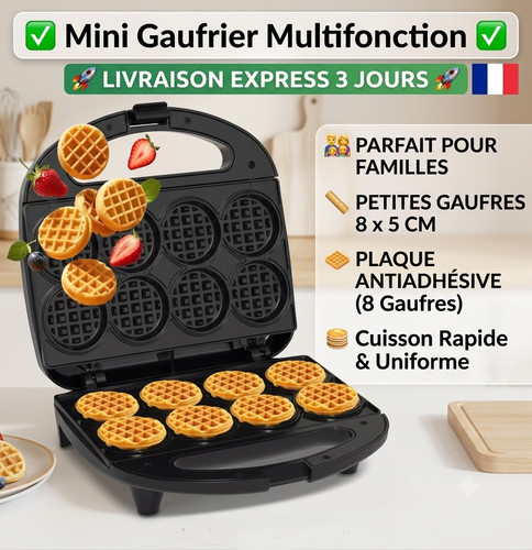 Mini gaufrier electrique - gaufrier, 8