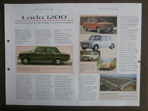 Fiche automobile lada 1200 - /,