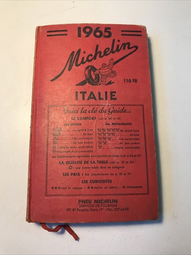 Guide michelin italie 1965 - italie,