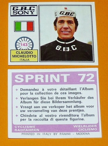 Panini sprint cyclisme 1972 - cyclisme,