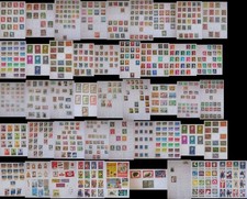 Collection timbres séries courantes monde obl + autres collections (voir photos)