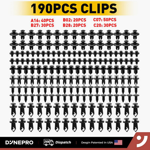 190pcs bumper clips retainer - 190pcs,