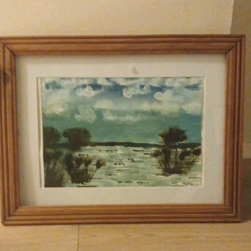 Tableau paysage encadré