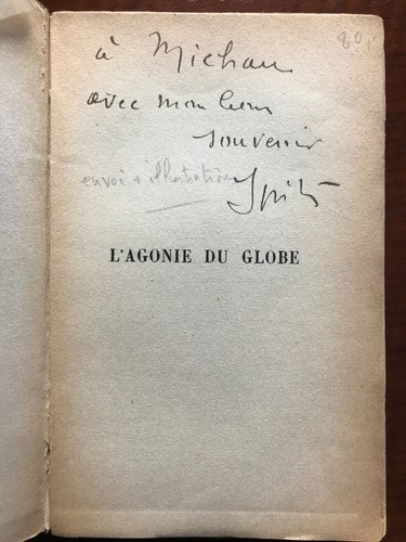 Agonie globe jacques - l'agonie,