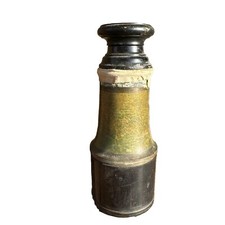 JUMELLE MARINE FRENCH ANTIQUE BRASS small  MONOCULARS TELESCOPE Nautical Scope