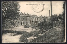 Old postcard La Neuvilette, La Verrerie 1919 