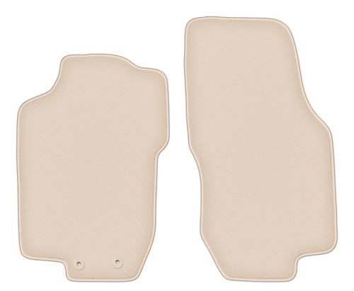 Tapis avant velours beige pour