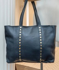 Sac femme cuir marine avec