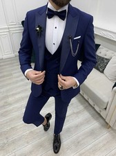 Cadeau Spécial Pour Lui Designer Mariage Smoking (Veste+Gilet + Pantalon)
