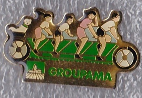 Pin velo tandem groupama - pin,