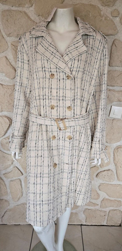 Manteau ivoire noir - manteau, marque