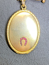 ANCIEN COLLIER plaqué or 19c