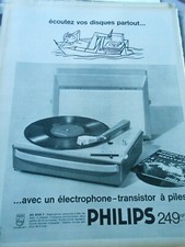Advertising 1963 Philips Electrophone Battery Operated Tranistor