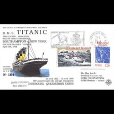 TITANIC98-2 - FDC GB - 86 ANS VOYAGE DU PAQUEBOT TITANIC