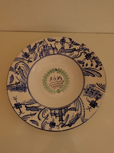 Grand plat faïence - plat, en