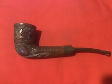 pipe GOURDON  bois sculpté objet du fumeur tabac 