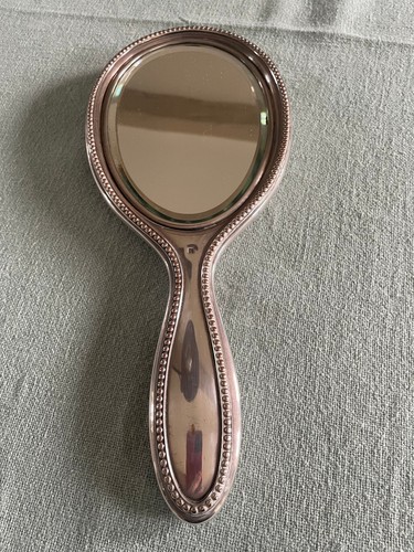 Miroir face main ancien en - face,