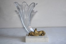 Vase cornet en cristal de