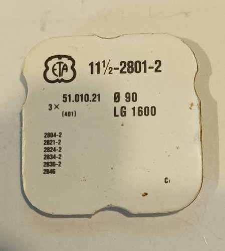 Eta cal 2801 ref 401 - eta,