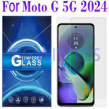 For Motorola Moto G 5G 2024 Clear Tempered Glass Screen Protector Case Friendly