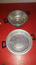 ANTIQUE FRYING TOLE DOLL DINETTE TOY 50-60 YEARS FRANCE