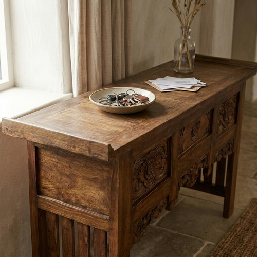 Buffet teck vieux - buffet,