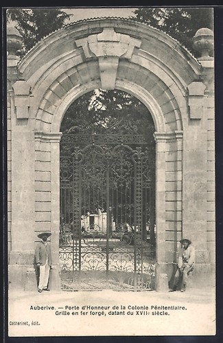 Cpa auberive porte - cpa, auberive,