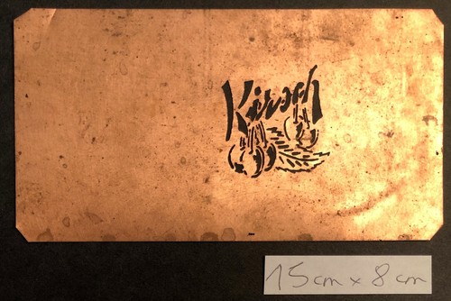 Pochoir ancien kirsch avec des - kirsch,