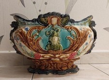Rare jardinière barbotine
