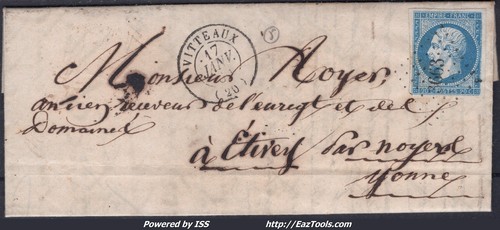 France 14a sur lettre - sur, avec