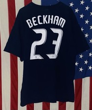 LA Galaxy #23 David Beckham Shirt Size XL Herbalife Navy Blue Excellent