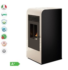 Poêle à granulés GIADA 9,5 KW chauffage à granulés 13,5 kg poêle à granulés c...