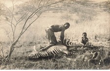 Africa Various - Hunters near a Zebra - Hunting