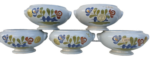 Faience bols oreilles de - a,